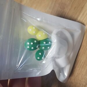 Straw topper green and yellow cactus